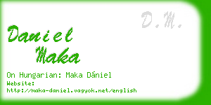 daniel maka business card
